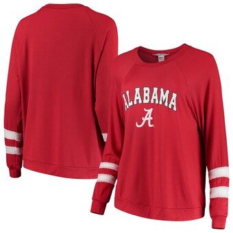 Alabama Crimson Tide T-Shirt - Flying Colors Apparel - Ladies Long Sleeve - Crimson