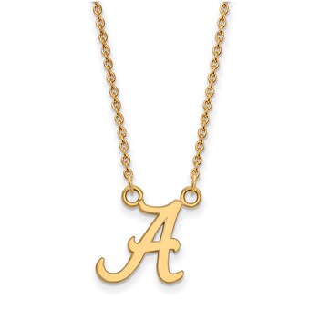 Alabama Crimson Tide Womens Gold Plated Pendant Necklace