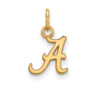 Alabama Crimson Tide Womens Gold Plated XS Pendant