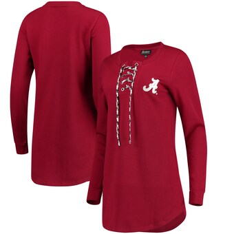 Alabama Crimson Tide T-Shirt - Gameday Couture - Ladies - Henley - Long Sleeve - Crimson