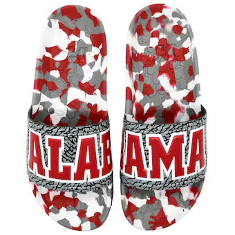 Alabama Crimson Tide Womens Hype Slydr Slide Sandals Crimson White