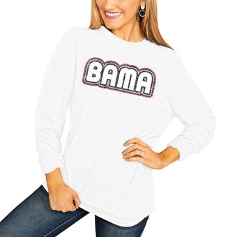 Alabama Crimson Tide T-Shirt - Gameday Couture - Ladies - Bama - Long Sleeve - White