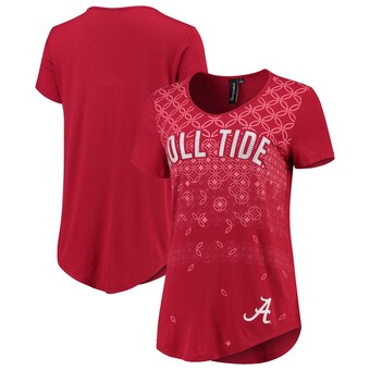 Alabama Crimson Tide T-Shirt - P. Michael - Ladies - Roll Tide - Scoop - Print - Crimson