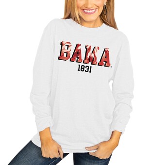 Alabama Crimson Tide T-Shirt - Gameday Couture - Ladies - Bama - Long Sleeve - White