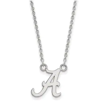 Alabama Crimson Tide Womens Sterling Silver Pendant Necklace