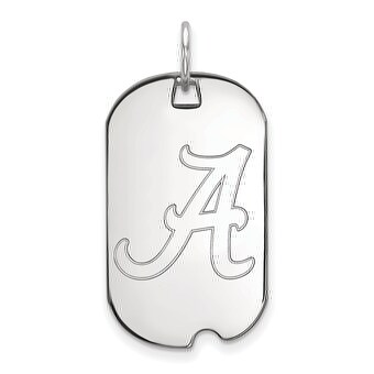 Alabama Crimson Tide Womens Sterling Silver Small Dog Tag