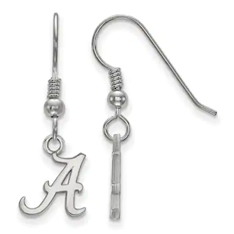 Alabama Crimson Tide Womens Sterling Silver XS Dangle Earrings