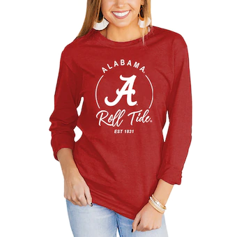 Alabama Crimson Tide T-Shirt - Gameday Couture - Ladies - Roll Tide - Long Sleeve - Crimson