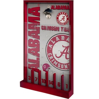 Alabama Crimson Tide Wood Bottle Opener Sign Game