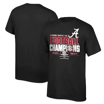 Alabama Crimson Tide T-Shirt - Youth/Kids - Football Champions SEC 2020 - Black