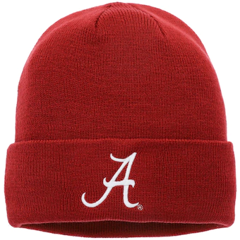 Alabama Crimson Tide Youth Jacquard Texture Cuffed Knit Hat Crimson