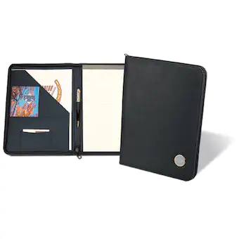 Alabama Crimson Tide Zippered Writing Portfolio Silver
