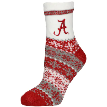 Alabama Crimson Tide ZooZatz Womens Team Color Holiday Ankle Socks