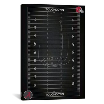 Alabama Crimson Tide iCanvas Football Playbook Canvas Print