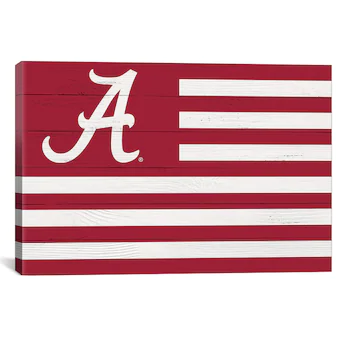 Alabama Crimson Tide iCanvas Pride Flag Canvas Print