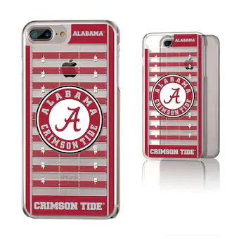 Alabama Crimson Tide iPhone Clear Football Field Design Case
