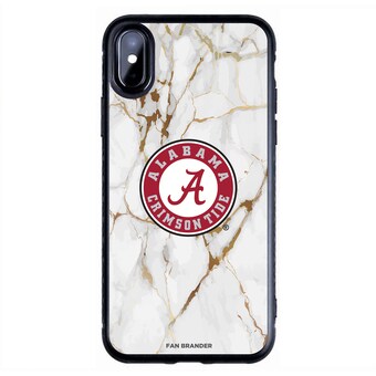 Alabama Crimson Tide iPhone Slim Marble Design Case Black