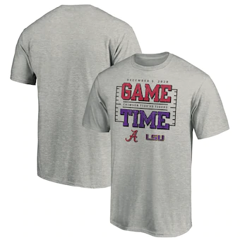 Alabama Crimson Tide T-Shirt - Fanatics Brand - Game Time - vs LSU - Football - Grey