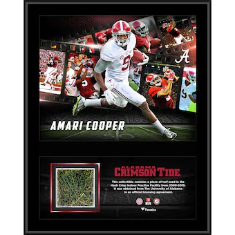 Amari Cooper Alabama Crimson Tide Fanatics Authentic 12 x 15 Sublimated Plaque with a Piece of Indoor Practice Turf