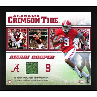 Amari Cooper Alabama Crimson Tide Fanatics Authentic Framed 15 x 17 Collage with a Piece of Indoor Practice Turf