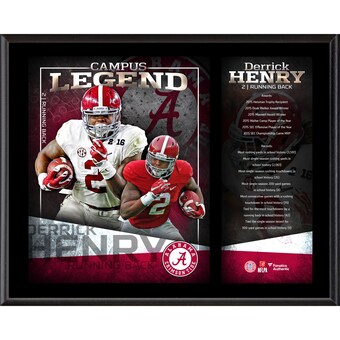 Derrick Henry Alabama Crimson Tide Fanatics Authentic 12 x 15 Campus Legend Sublimated Player Plaque