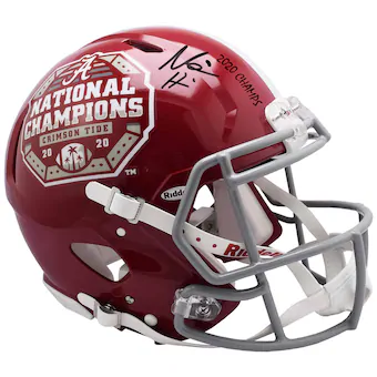 Fanatics Authentic Najee Harris Alabama Crimson Tide Autographed Riddell College Football Playoffs 2020 National Champions Logo Speed Authentic Helmet with 2020 Champs Inscription
