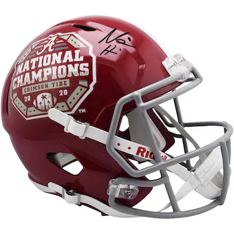 Fanatics Authentic Najee Harris Alabama Crimson Tide Autographed Riddell College Football Playoffs 2020 National Champions Logo Speed Replica Helmet