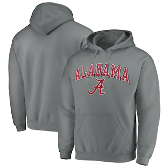 Fanatics Branded Alabama Crimson Tide Campus Pullover Hoodie Charcoal