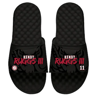 Henry Ruggs III Alabama Crimson Tide ISlide Player Tonal Pop Slide Sandals Black