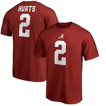 Alabama Crimson Tide T-Shirt - Fanatics Brand - Jalen Hurts 2 - Football - Crimson