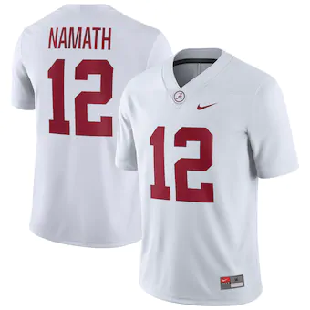 Joe Namath Alabama Crimson Tide Nike Alumni Player Jersey White