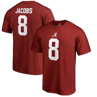 Alabama Crimson Tide T-Shirt - Fanatics Brand - Josh Jacobs 8 - Football - Crimson