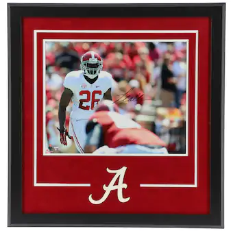 Landon Collins Alabama Crimson Tide Fanatics Authentic Framed Autographed 16 x 20 White Looking Over Line Photograph