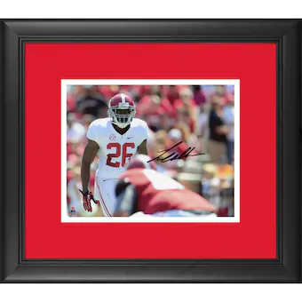 Landon Collins Alabama Crimson Tide Fanatics Authentic Framed Autographed 8 x 10 White Looking Over Line Photograph