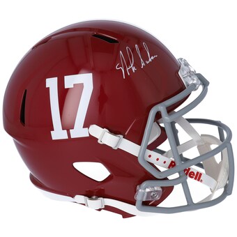 Nick Saban Alabama Crimson Tide Fanatics Authentic Autographed Riddell Speed Replica Helmet