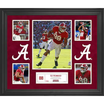 OJ Howard Alabama Crimson Fanatics Authentic Framed 23 x 27 5 Photo Collage