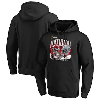 Ohio State Buckeyes vs Alabama Crimson Tide Fanatics Branded College Football Playoff 2021 National Championship Matchup Rush Pullover Hoodie Black