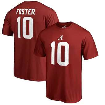Alabama Crimson Tide T-Shirt - Fanatics Brand - Reuben Foster 10 - Football - Crimson