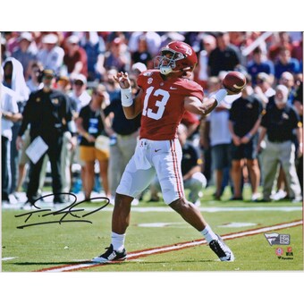 Tua Tagovailoa Alabama Crimson Tide Fanatics Authentic Autographed 8 x 10 Passing Photograph