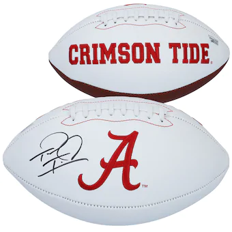 Tua Tagovailoa Alabama Crimson Tide Fanatics Authentic Autographed White Panel Football