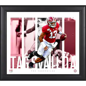 Tua Tagovailoa Alabama Crimson Tide Fanatics Authentic Framed 15 x 17 Player Panel Collage