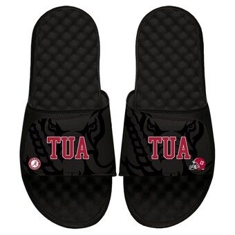 Tua Tagovailoa Alabama Crimson Tide ISlide Youth Player Tonal Pop Slide Sandals Black