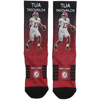 Tua Tagovailoa Alabama Crimson Tide Strideline Legends Crew Socks