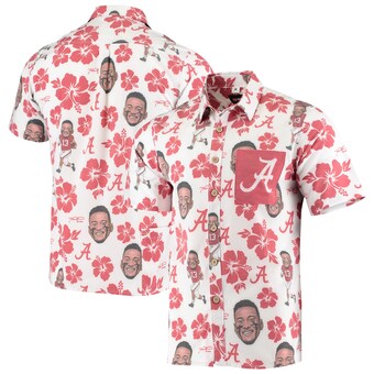 Tua Tagovailoa Alabama Crimson Tide Tellum and Chop Tri Blend Button Up Shirt Crimson