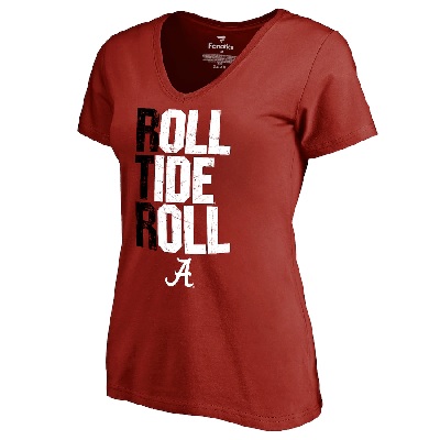 RTR Roll Tide Roll - Alabama Crimson Tide Ladies T-Shirt